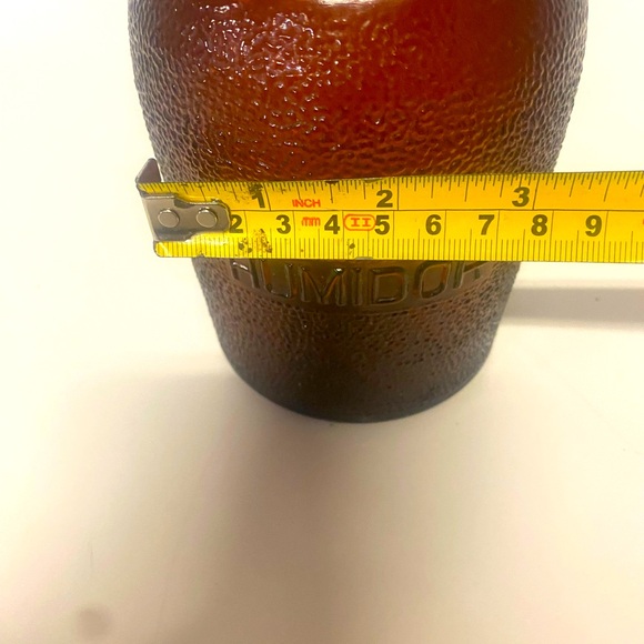 Dun-rite Glass Humidor Amber Glass Rare Find Vintage Tobacciana Snuff Jar - Picture 12 of 12